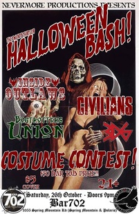 The Civilians Halloween Bash flyer