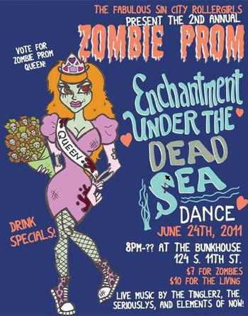 Zombie Prom flyer