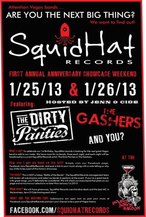 Squid Hat Records Showcase flyer