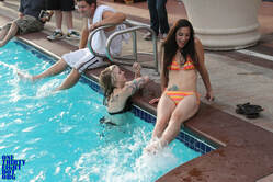 The Royal Resort pool chicks